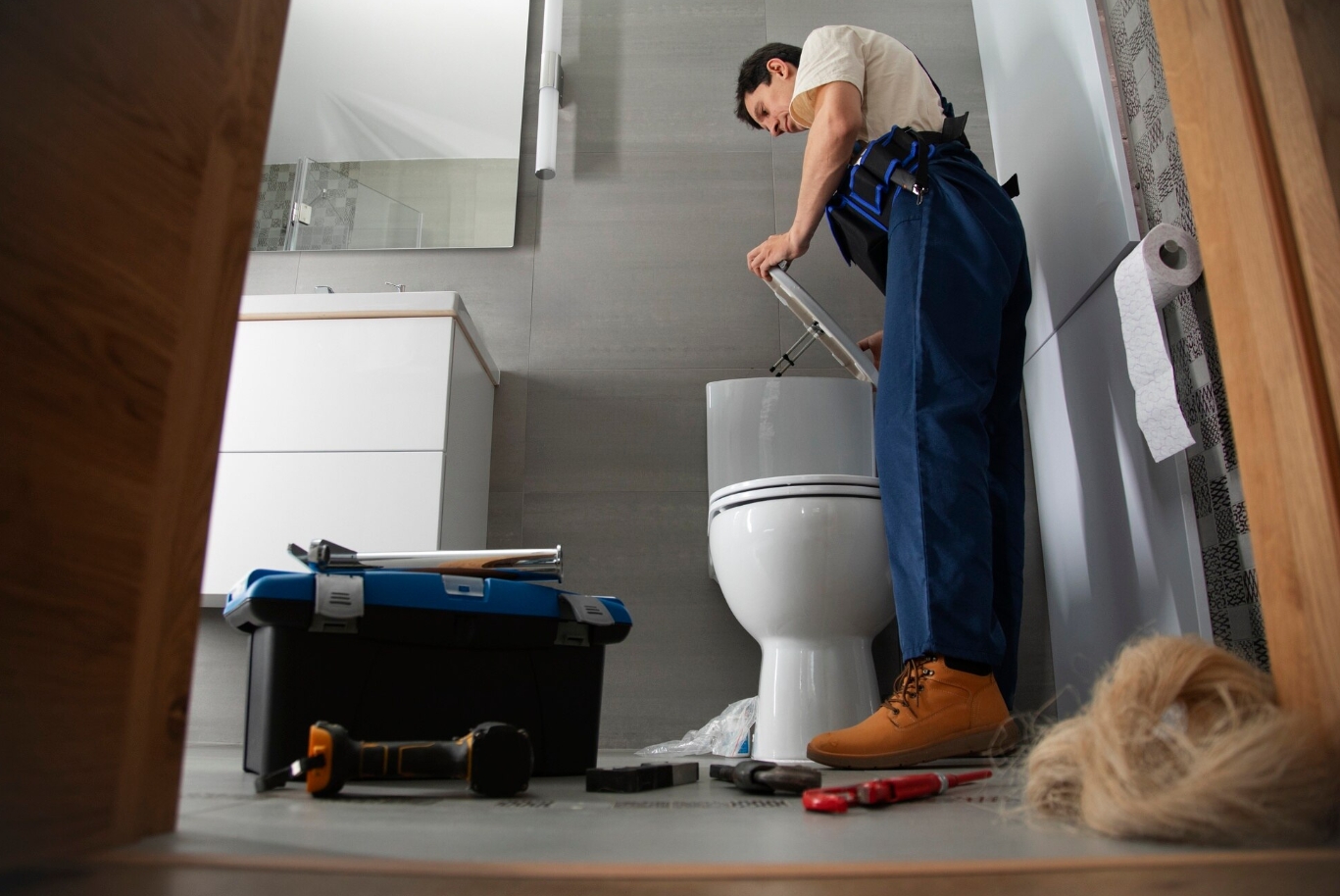 Débouchage de toilette